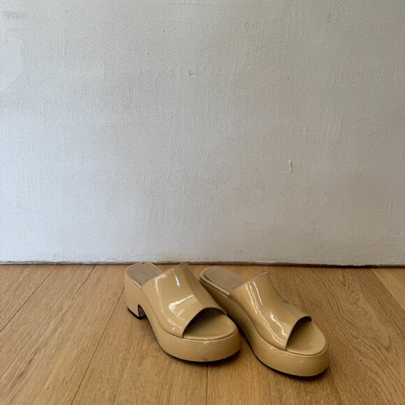 BY FAR Beige Leroy Heeled Sandals Size 37 - Picture 6 of 8